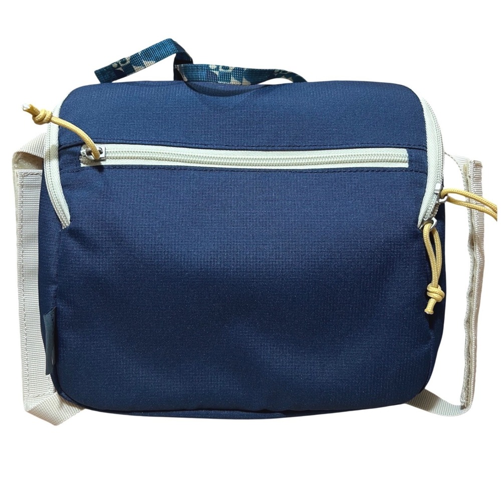 Portal Enter the Adventure Navy Blue Canvas Crossbody Utility Travel Bag Pocket